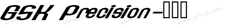GSK Precision字体转换